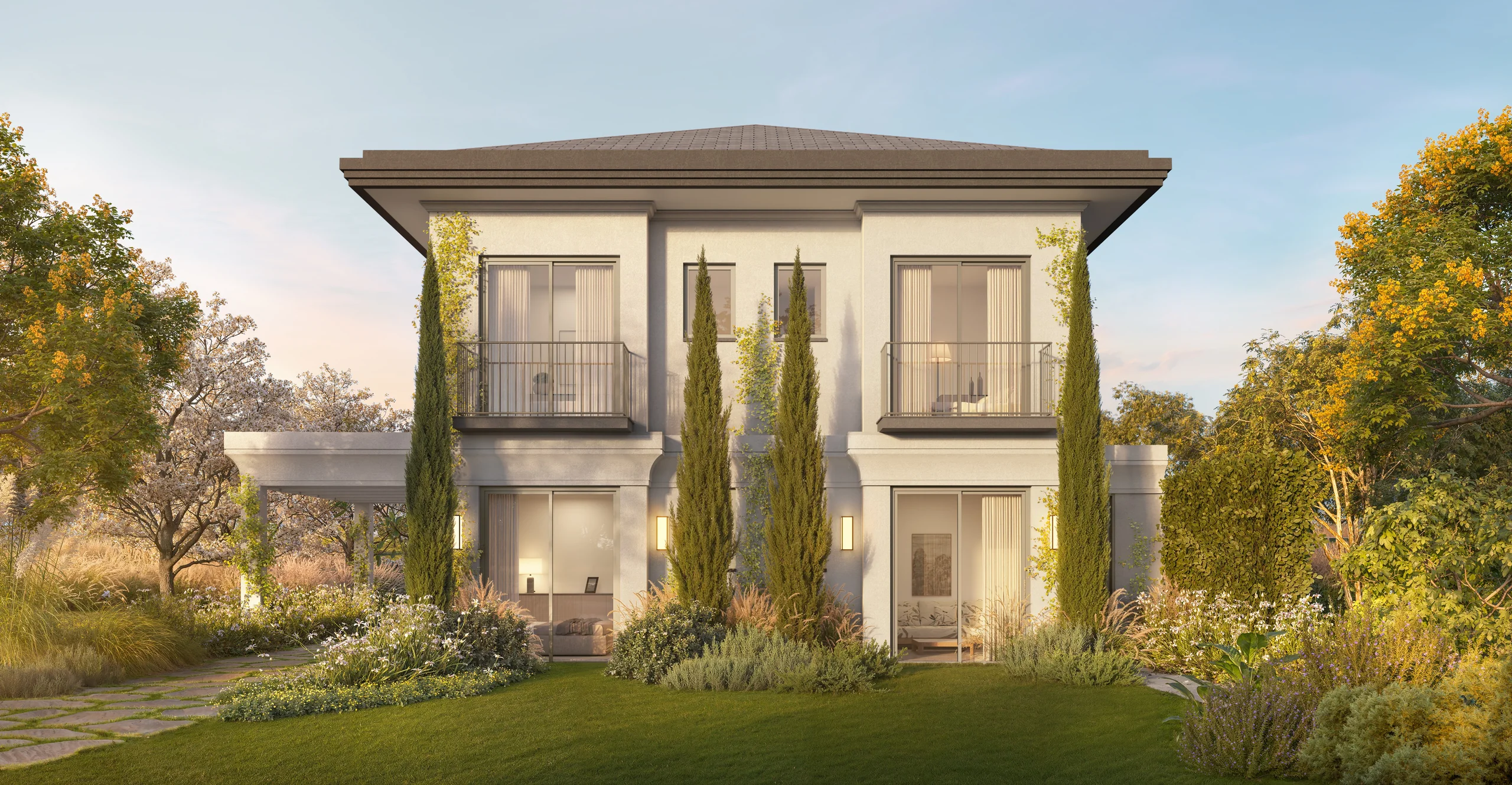 Fachada Principal das Villas Heritage Riviera Porto Feliz