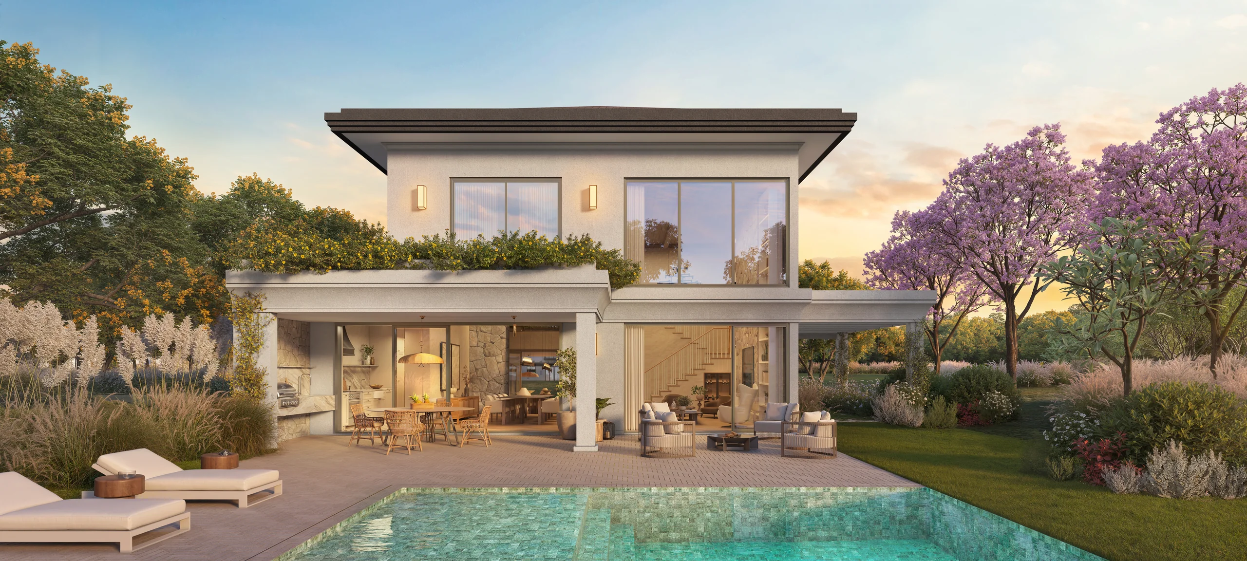 Piscina e Varanda Gourmet da Casa