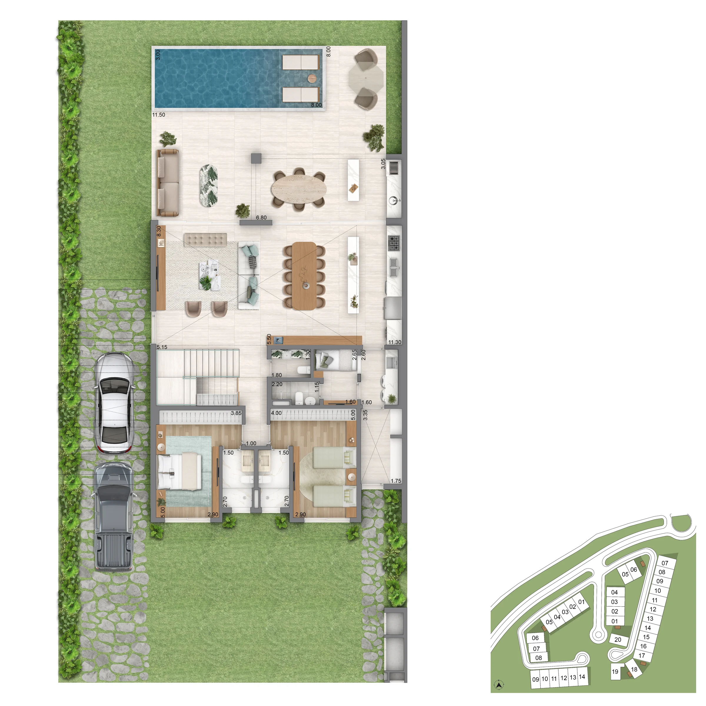 PLANTA CASA TERREO PADRAO P10