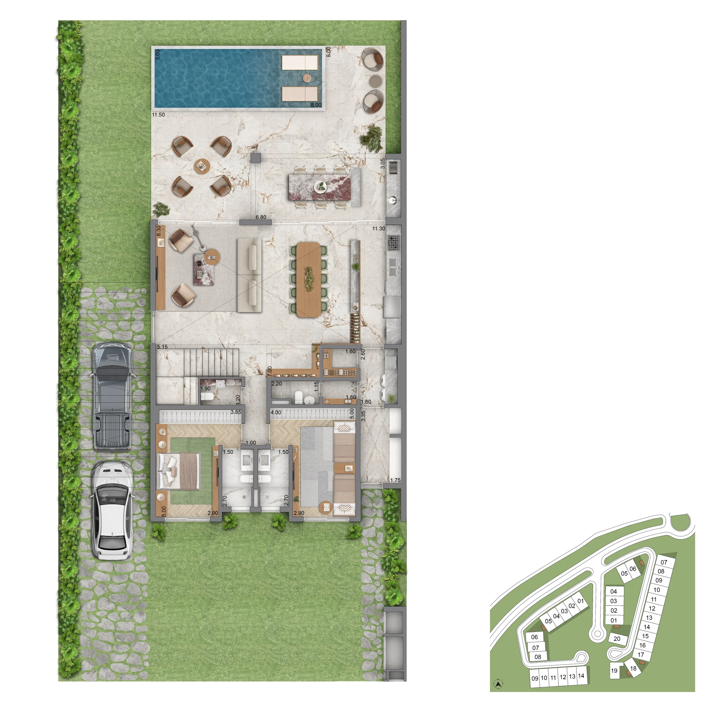 PLANTA CASA TERREO OPCAO P9