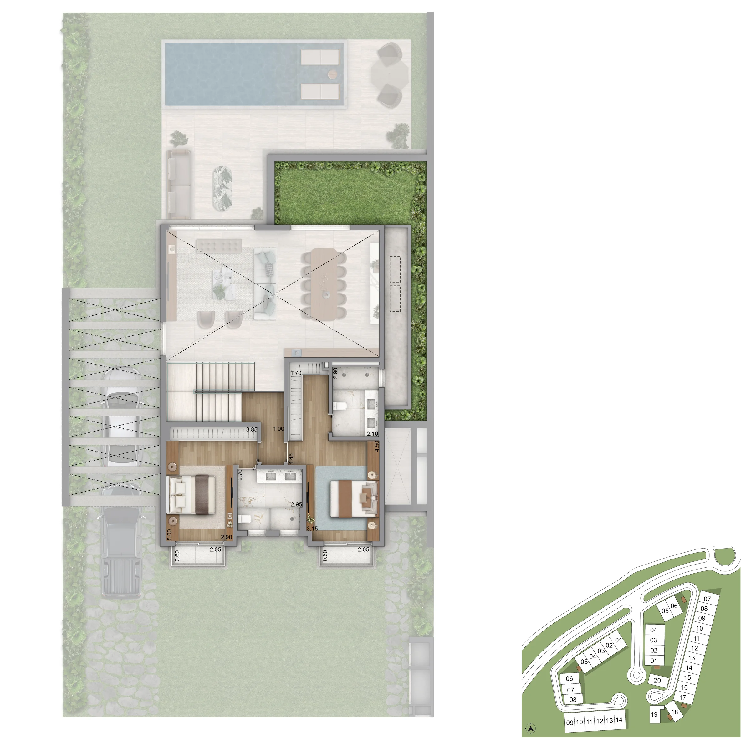 PLANTA CASA SUPERIOR PADRAO P10