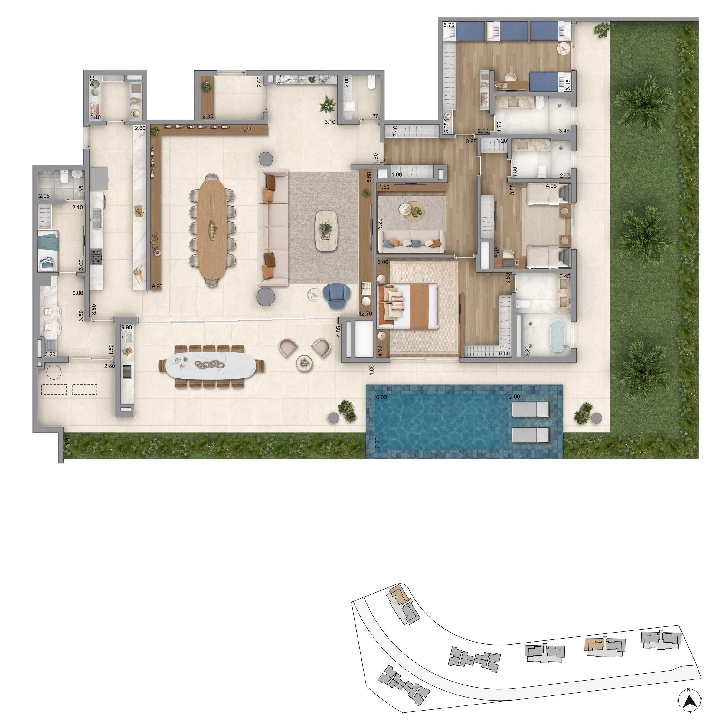 PLANTA GARDEN PADRAO T2X281 P9